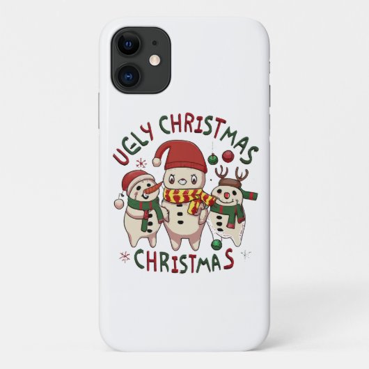 White Christmas; UGLY CHRISTMAS Case-Mate iPhone Hülle (Rückseite)