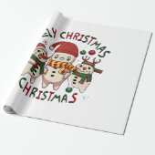 White Christmas; UGLY CHRISTMAS Geschenkpapier (Ungerollt)