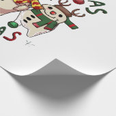 White Christmas; UGLY CHRISTMAS Geschenkpapier (Ecke)