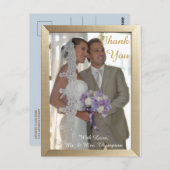 White Christmas Vielen Dank Postcard Postkarte (Vorne/Hinten)