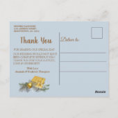 White Christmas Vielen Dank Postcard Postkarte (Rückseite)