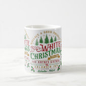 White Christmas Wallace und Davis Haynes Sister Kaffeetasse (Mittel)