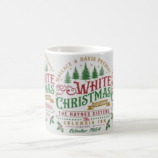 White Christmas Wallace und Davis Haynes Sister Kaffeetasse (Mittel)