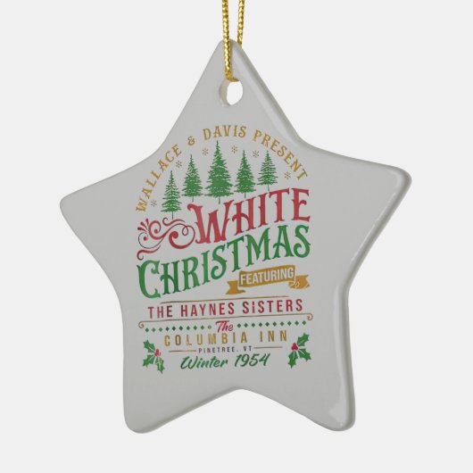 White Christmas Wallace und Davis Haynes Sister Keramik Ornament (Links)