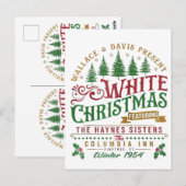 White Christmas Wallace und Davis Haynes Sister Postkarte (Vorne/Hinten)