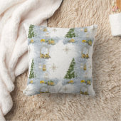 White Christmas Wedding Repeat Design Kissen (Decke)