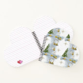 White Christmas Wedding Repeat Design Notizblock (Innenseite)