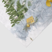 White Christmas Wedding Repeat Design Seidenpapier (Ausschnitt)