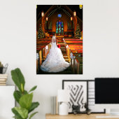 White Christmas Winter White Wedding Gown Poster (Heimbüro)