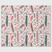 White Christmas Wonderland Geschenkpapier (Flach)