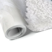 White Christmas Wrapping Paper Geschenkpapier (Rolleneckpunkt)