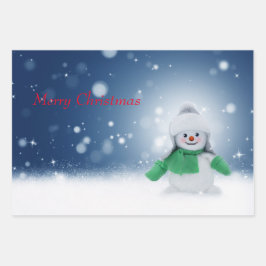 White Christmas Zitat Roter Text Geschenkpapier Set