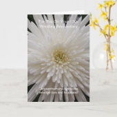 White Chrysanthemum 13. Hochzeitskarte Karte (Gelbe Blume)