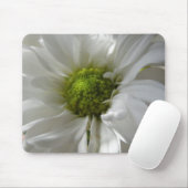 White Chrysanthemum Mousepad (Mit Mouse)