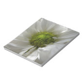White Chrysanthemum Notepad Notizblock (Rotiert)