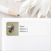 White Chrysanthemum und Lila Snapdragons (Insitu)