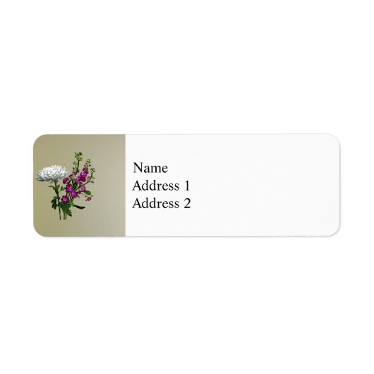 White Chrysanthemum und Lila Snapdragons (Vorne)