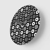 White circles and dots runde wanduhr (Winkel)