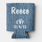 White Circuit Linien Dosenkühler (Vorderseite)