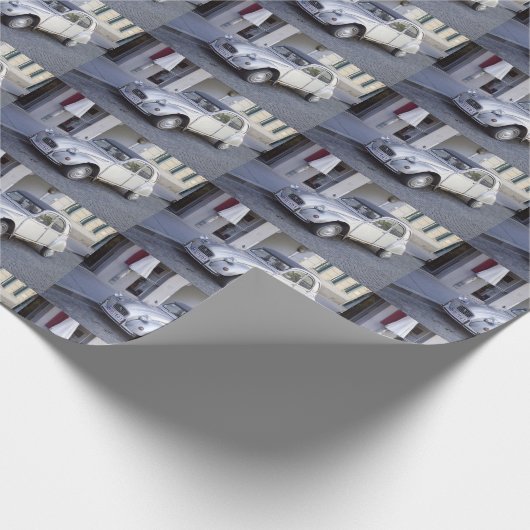 White Citroën 2 CV Geschenkpapier (Ecke)