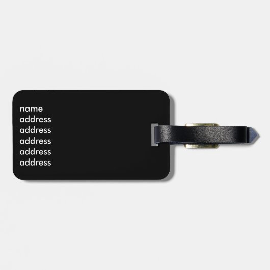 White Citroen 2CV Gepäckanhänger (Rückseite horizontal)