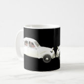 White Citroen 2CV Kaffeetasse (Vorderseite Links)