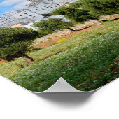 White city Ostuni with olive trees, Puglia poster (Ecke)