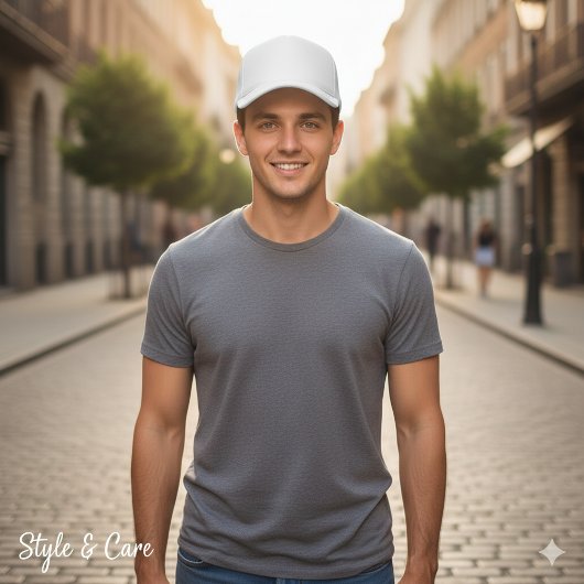 White Classic Einfach Solid Color Trucker Hut Truckerkappe