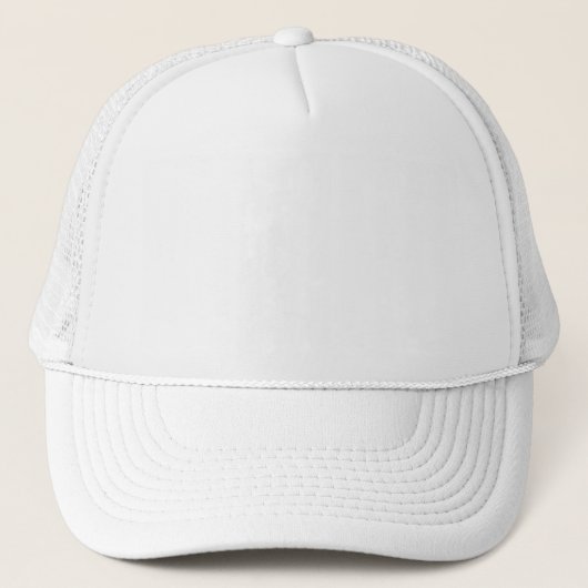 White Classic Einfach Solid Color Trucker Hut Truckerkappe (Vorderseite)