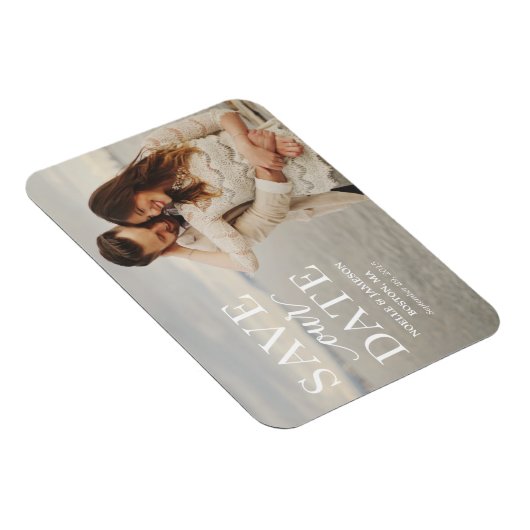 White Classic Overlay | Datum speichern Magnet (Rechte Seite)