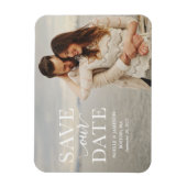 White Classic Overlay | Datum speichern Magnet (Vertikal)