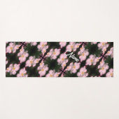 White Clematis Blume Abstrakt Personalisiert Yogamatte (Vorderseite (Horizontal))