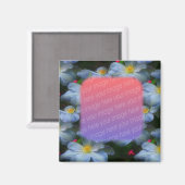 White Clematis Blume Ihr Foto Magnet (Vorderseite/Rückseite)