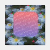 White Clematis Blume Ihr Foto Magnet (Vorne)