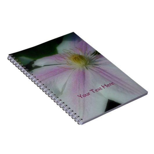 White Clematis Flower Personalized Notizblock (Rechte Seite)
