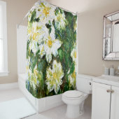 White Clematis von Claude Monet Duschvorhang (Beispiel)