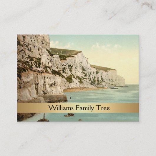 White Cliffs of Dover, England Family Tree Visitenkarte (Vorderseite)