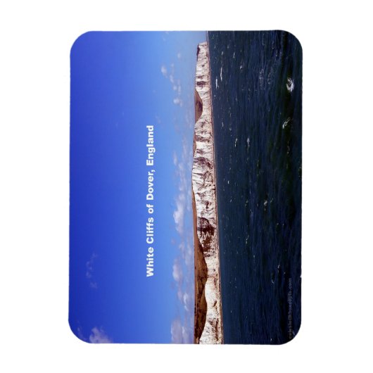 White Cliffs of Dover, England Magnet (Vertikal)