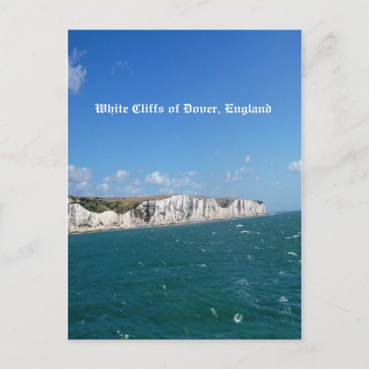 White Cliffs of Dover, England Postkarte (Vorderseite)