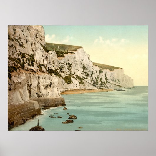White Cliffs of Dover, Kent England Archival Print Poster (Vorne)