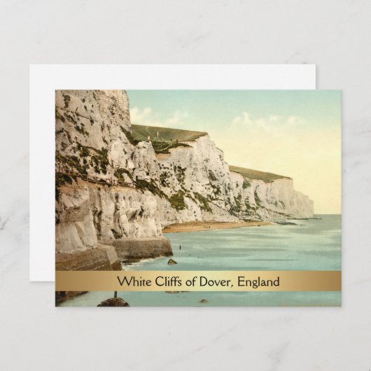 White Cliffs of Dover, Kent, England Postkarte (Vorne/Hinten)