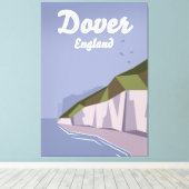 White Cliffs of Dover Reiseplakat Leinwanddruck (Insitu (Holzboden))