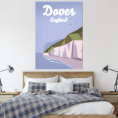 White Cliffs of Dover Reiseplakat Leinwanddruck (Insitu (Schlafzimmer))