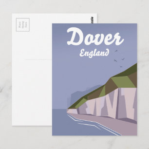 White Cliffs of Dover Reiseplakat Postkarte