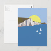White Cliffs Summer Postkarte (Vorne/Hinten)