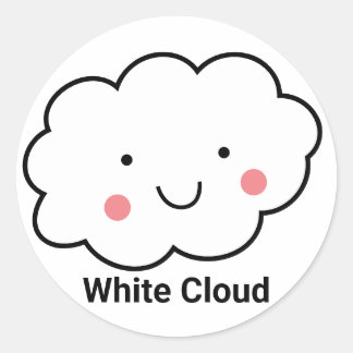 White Cloud EMS 911 Spaß Runder Aufkleber