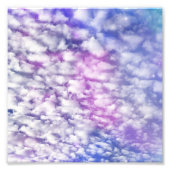 White Cloud with Blue Sky Space Fotodruck (Vorne)