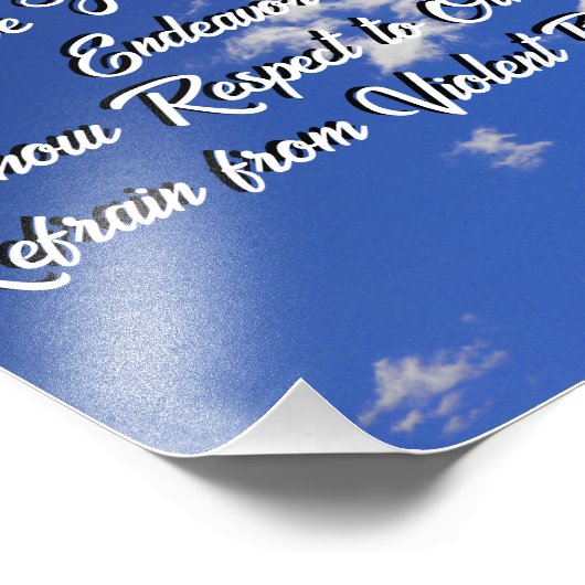 White Clouds Blue Sky Foto (Ecke)