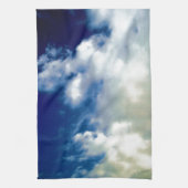 White Clouds & Blue Sky Geschirrtuch (Vertikal)