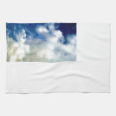 White Clouds & Blue Sky Handtuch (Horizontal)